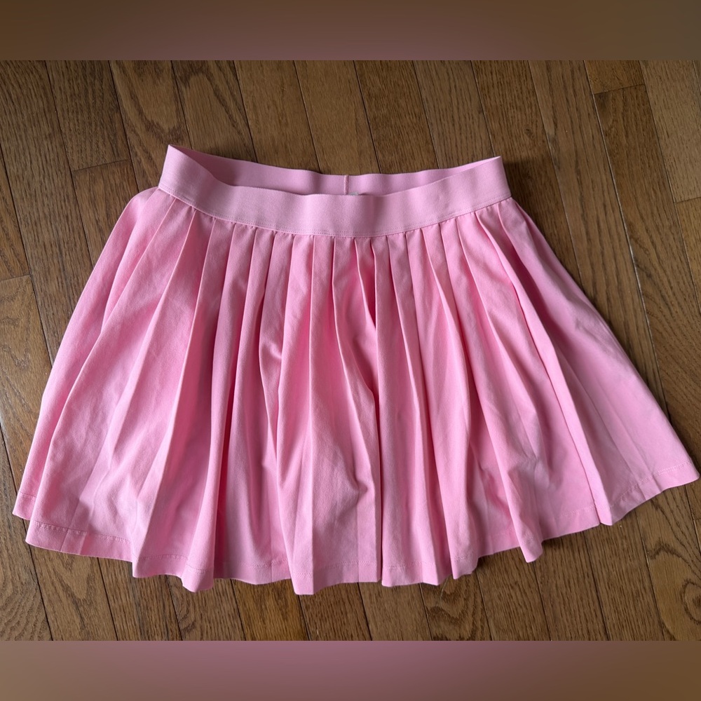 Athleta girls Pink Pleated tennis Skirt